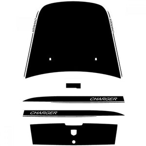 Chargin 2 Kit w/out name 2006-2010 Dodge Charger Vinyl Kit